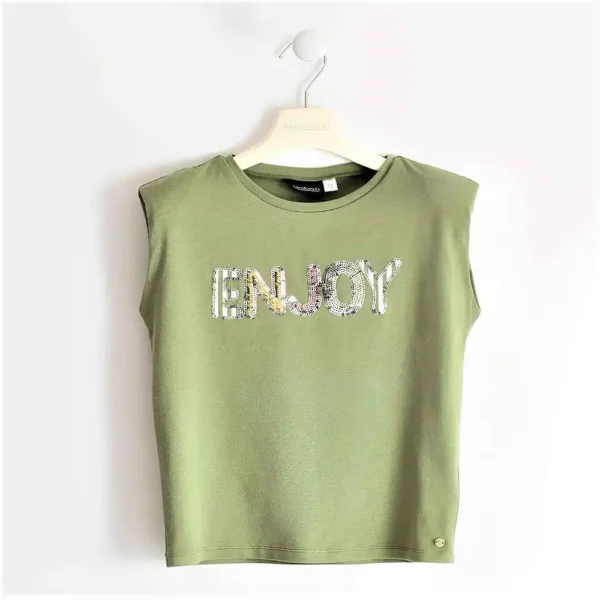 Camiseta verde chica Sarabanda