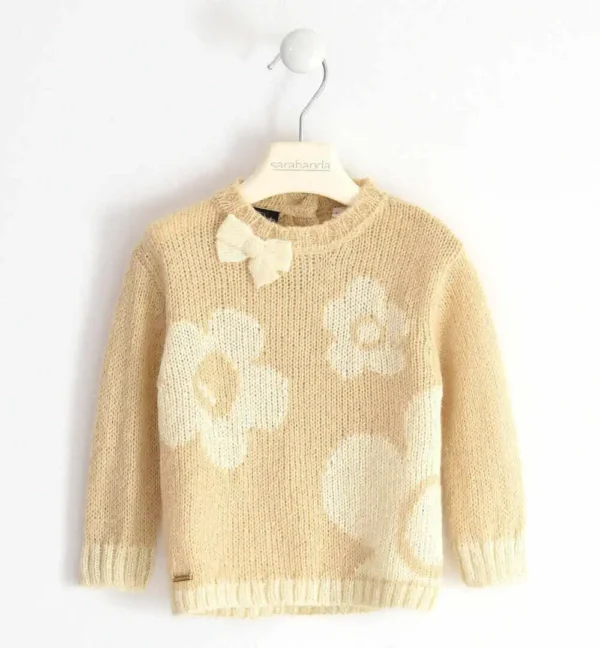 Jersey de niña crudo floral