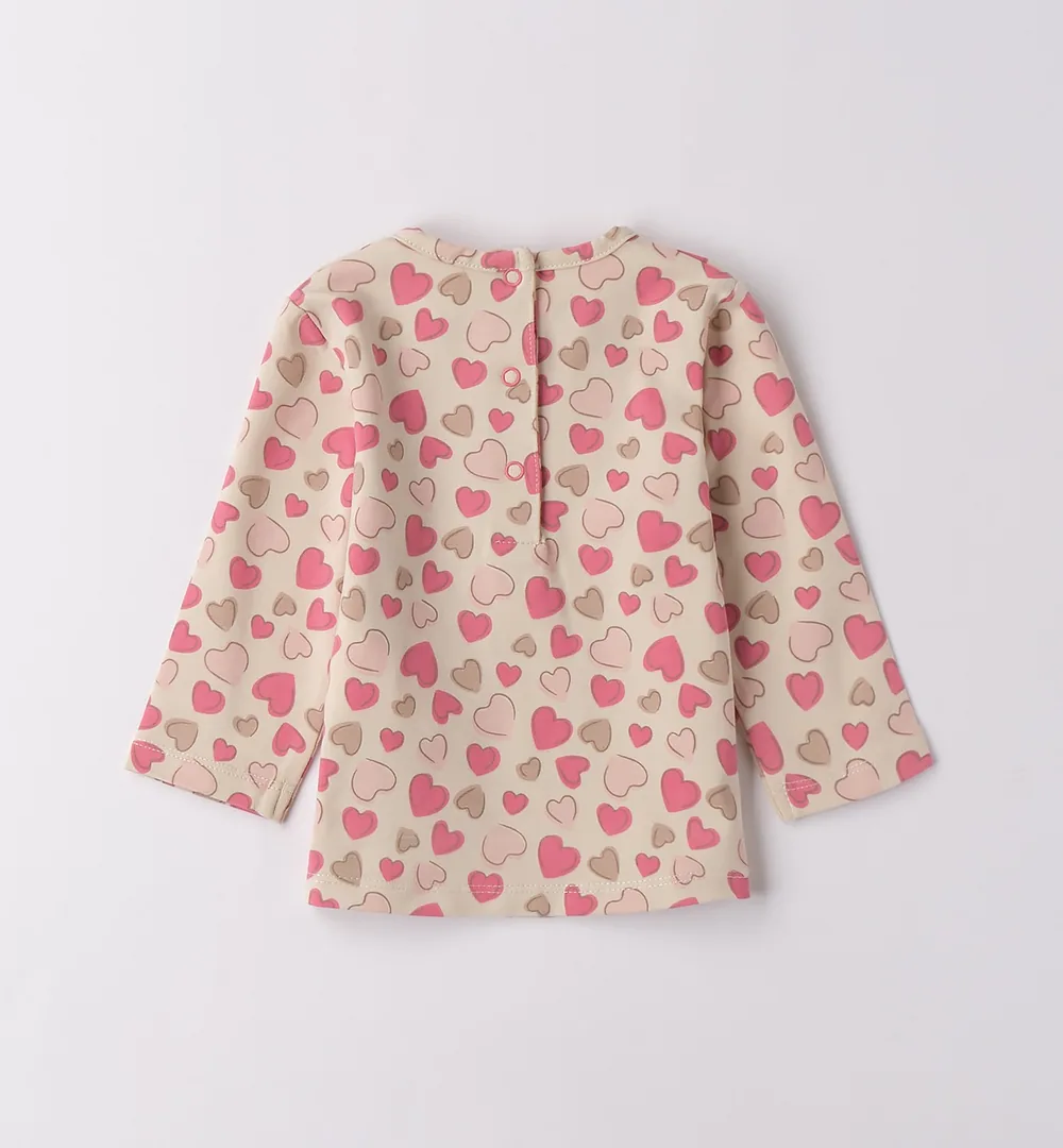 Camiseta bebé niña corazones iDO 12-24 meses 4 Camiseta bebé niña corazones