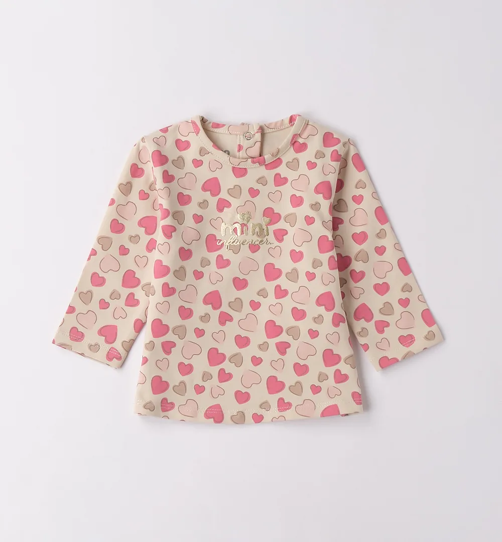 Camiseta bebé niña corazones iDO 12-24 meses 1 Camiseta bebé niña corazones