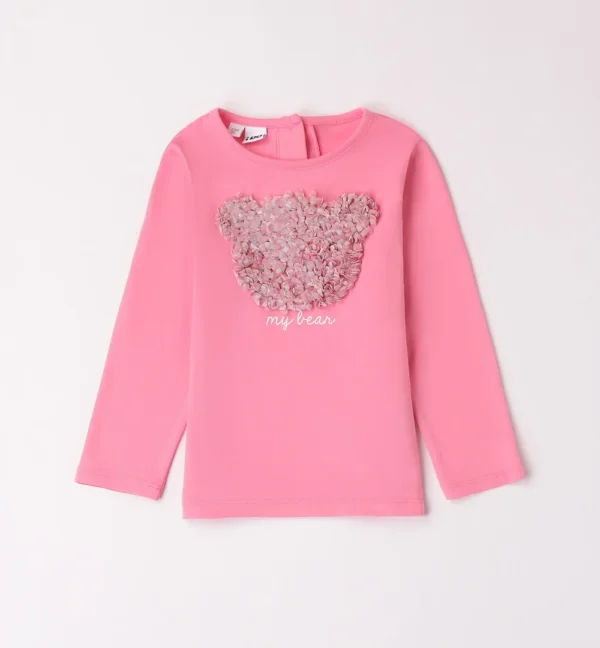 Camiseta niña osito 3D