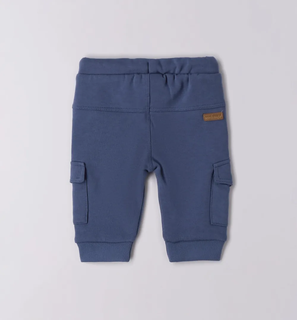 Conjunto bebé niño Minibanda con camiseta estampada y pantalón azul 7 Conjunto bebé niño Minibanda