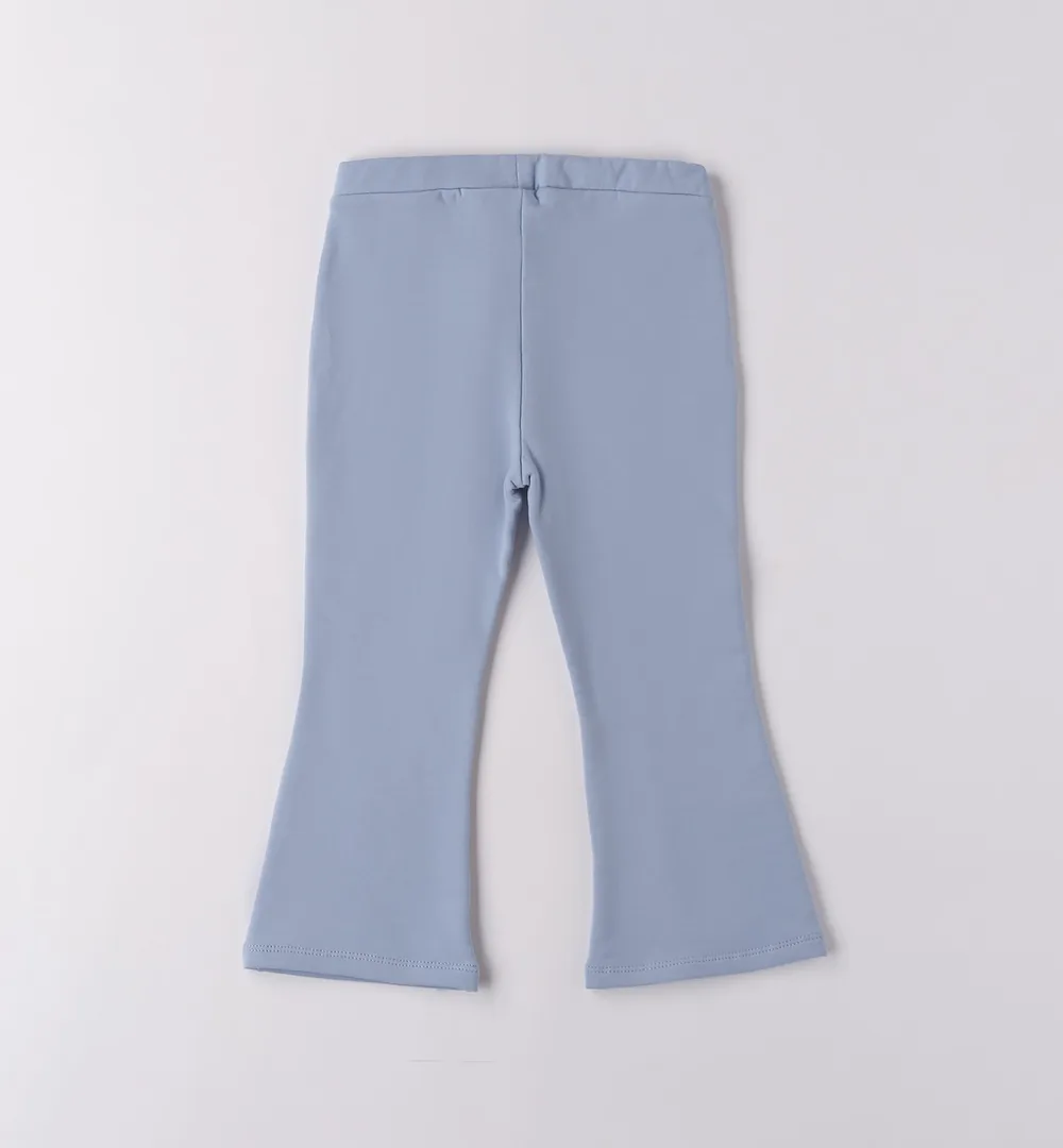 Pantalón campana bebé niña azul Sarabanda 3 Pantalón campana bebé niña