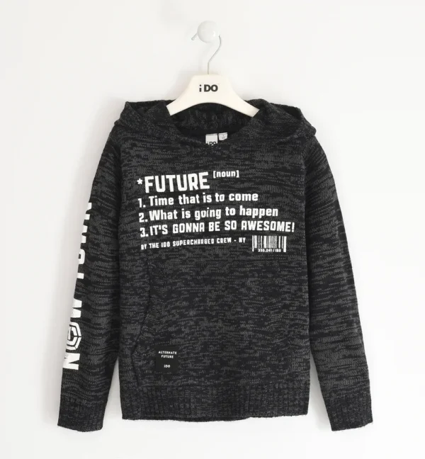 Sudadera punto con capucha chico