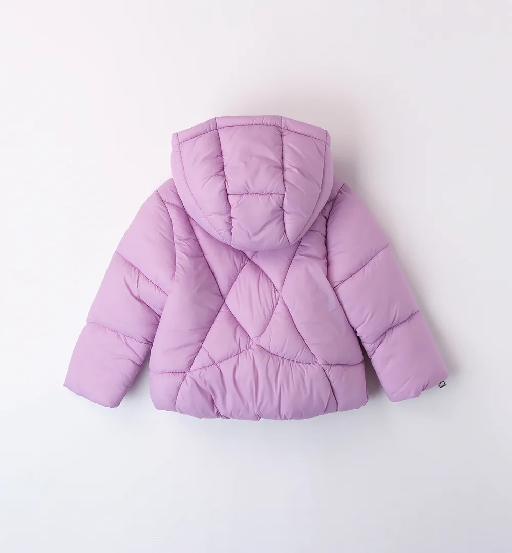 Anorak niña con capucha lila iDO 4 anorak niña con capucha