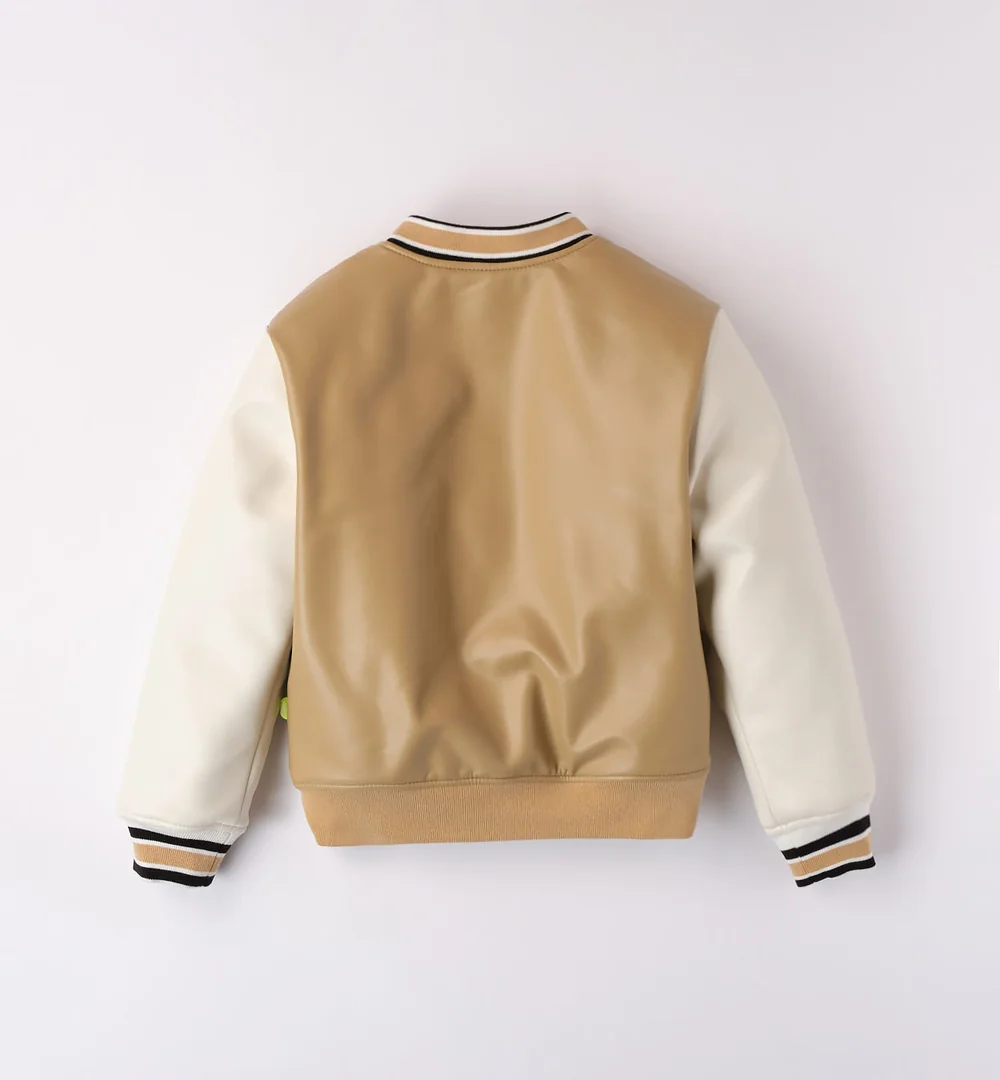 Chaqueta bomber polipiel Sarabanda camel 4 chaqueta bomber chico