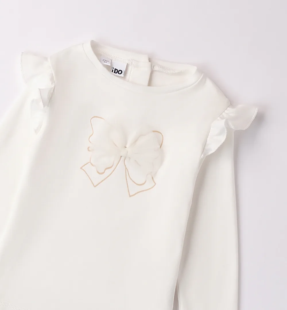 Conjunto bebé niña pantalón antelina y camiseta de iDO 4 conjunto bebé niña pantalón antelina