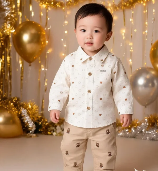 conjunto bebé niño ositos