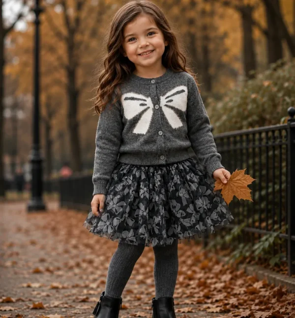 conjunto niña falda tul