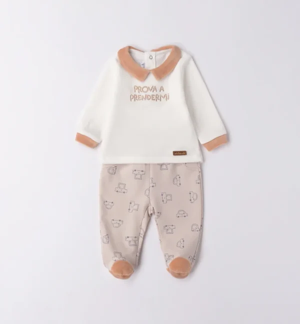 Conjunto con polaina bebé niño