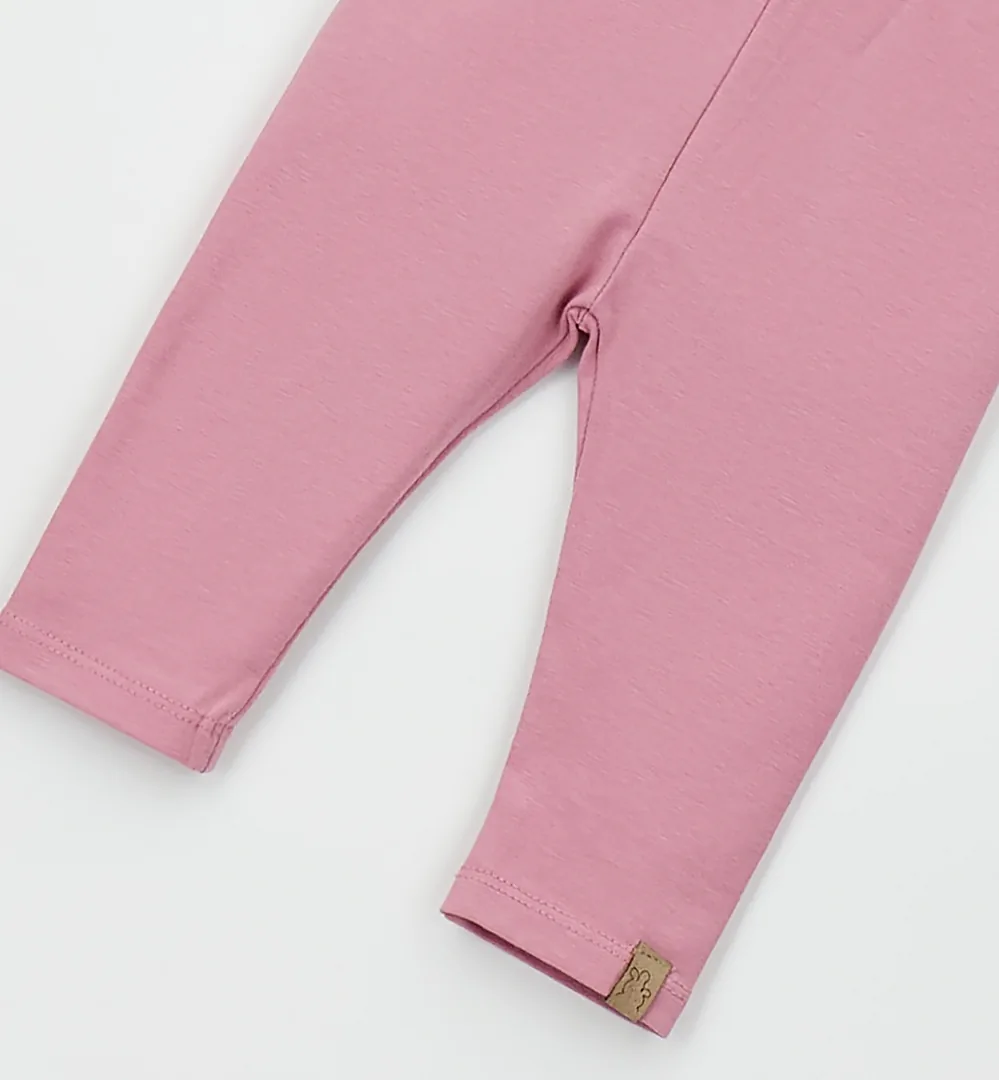 Conjunto bebé niña iDO rosa con camiseta estampada y leggings 7 conjunto bebé niña rosa