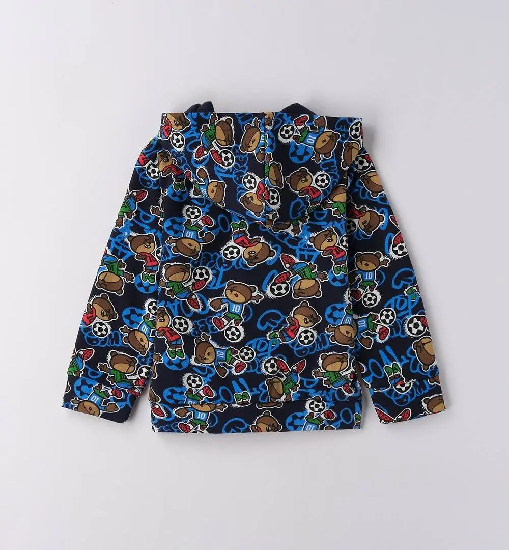 Conjunto chándal bebé niño iDO con sudadera estampada y pantalón azul marino 5 Conjunto chándal bebé niño
