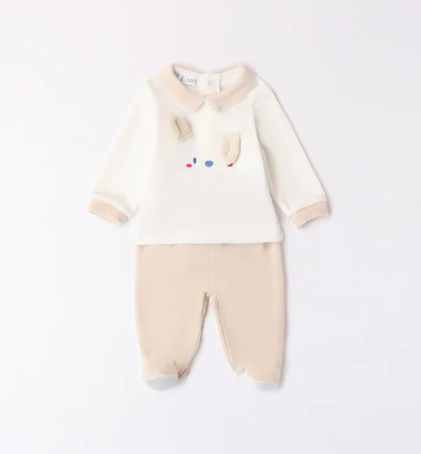 Pelele chenilla unisex bebé
