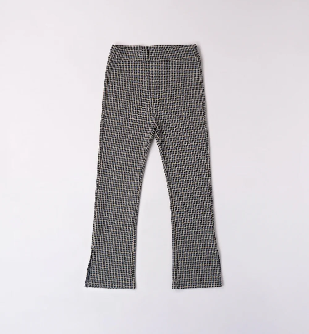 Pantalón pata de gallo chica iDO acampanado 1 pantalón pata de gallo chica