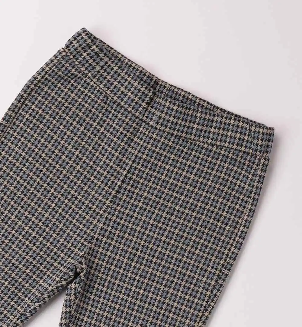 Pantalón pata de gallo chica iDO acampanado 3 pantalón pata de gallo chica