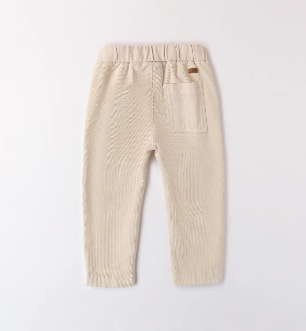 Pantalón de pana niño iDO color crudo 4 Pantalón pana niño