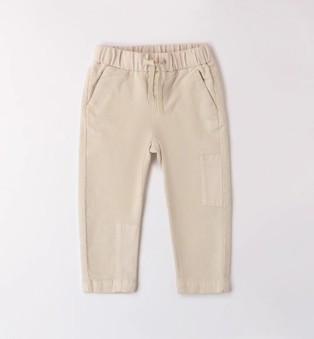 Pantalón de pana niño iDO color crudo 1 Pantalón pana niño
